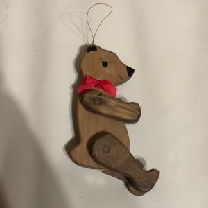 Wooden Bear Ornament